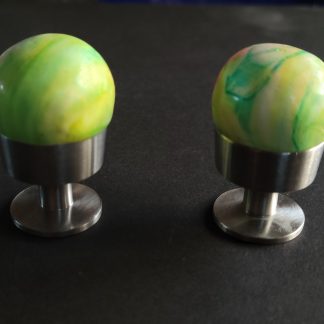 Petit bouton de porte EMBASE vert
