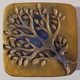 Bouton Button arbre ancrer dans l'or