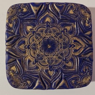 Bouton Button mandala d'or