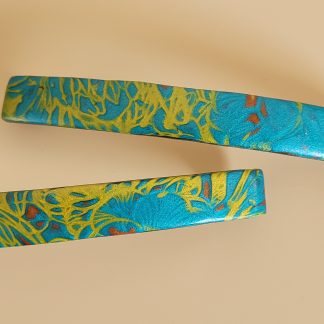 Poignée courbe TURQUOISE